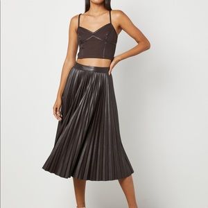 BCBG MaxAzria faux leather skirt